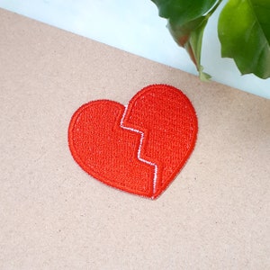Iron-on patch heart small tiny iron-on patch iron-on patch applique 1 cm or 3 cm image 5