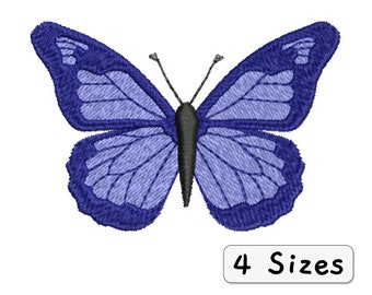 Stickdatei Schmetterling 4 Größen Embroidery Design Wireframe Kawaii Süß Floral