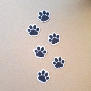 Iron-on Patch Set Pfoten Klein oder Groß Haustier Katze oder Hund Kawaii Süß Cute Aufbügel Patch Aufbügler Aufnäher Bild 5