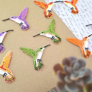 Iron-on Patch Hummingbird Small Kawaii Sweet Cute - Iron-on Patch