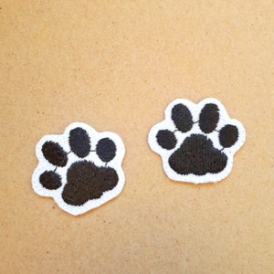 Iron-on Patch Set Pfoten Klein oder Groß Haustier Katze oder Hund Kawaii Süß Cute Aufbügel Patch Aufbügler Aufnäher Bild 10