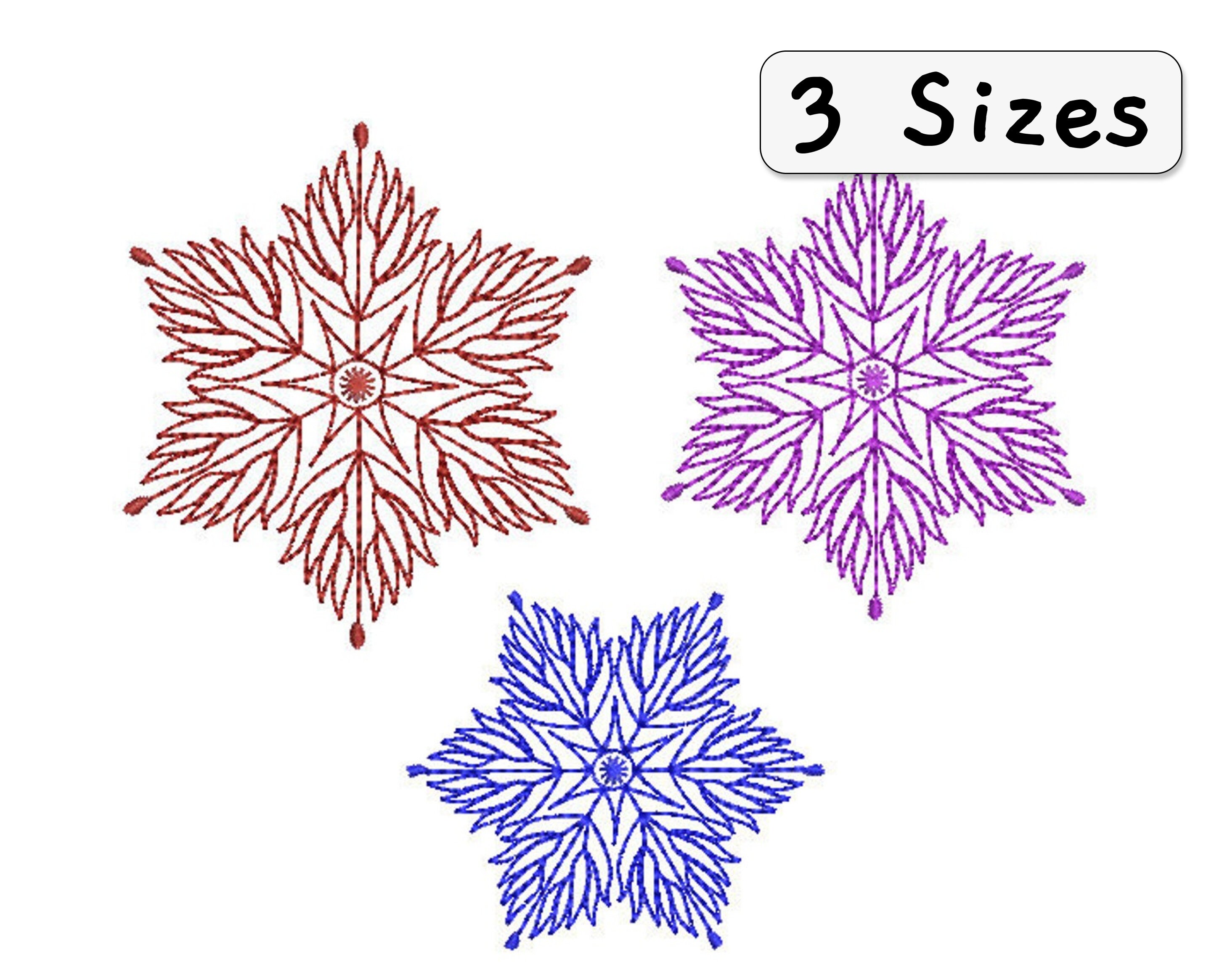 Embroidery File Snowflakes Snow Merry Christmas Embroidery Design Text Silverster Christmas Winter