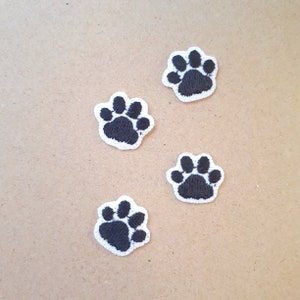Iron-on Patch Set Pfoten Klein oder Groß Haustier Katze oder Hund Kawaii Süß Cute Aufbügel Patch Aufbügler Aufnäher Bild 6