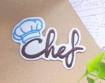 Patch Thermocollant Chef Cuisinier pour Cuisine pour Tablier Patch Thermocollant Cinq Étoiles Patch Thermocollant Applique