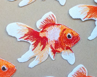 Thermocollant poisson rouge (3 tailles) thermocollant thermocollant applique