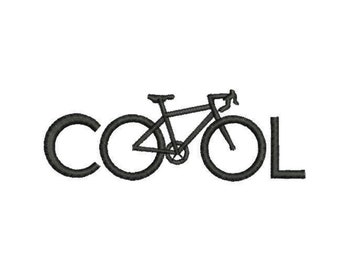 Embroidery file Bicycle Cool 2 sizes Embroidery Design for men for women for cyclists Eco Lifestyle