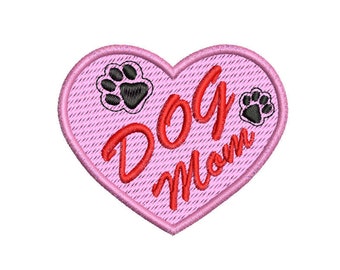 Embroidery File Dog Mom Dog Mom 2 Sizes Set Embroidery Design Dog Mom, Cat Mom, Dog or Cat, Pet