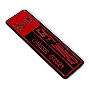 2011-2022 Ford Shelby Cobra GT350 Emblem for Dashboard Chassis Code