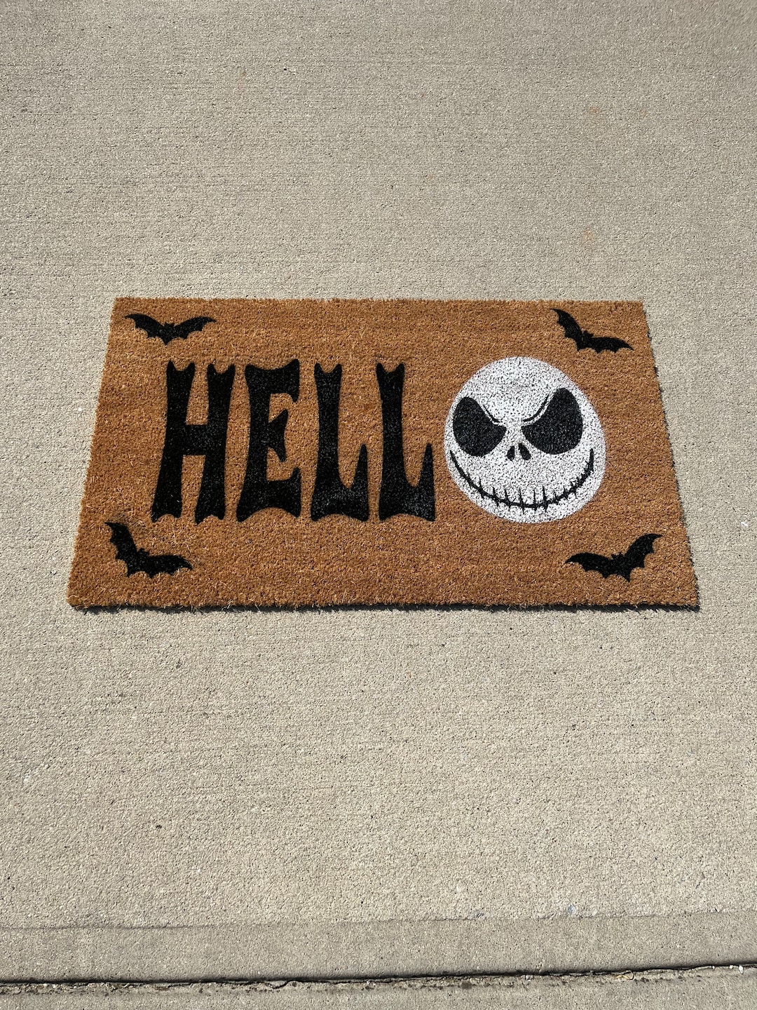 Halloween Doormat Skeleton Doormat Jack Doormat Jack and Etsy