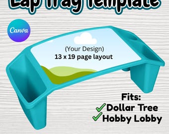 Lap Tray Template, Editable Canva Design (Dollar Tree, Hobby Lobby)