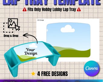 Hobby Lobby Lap Tray Template| Editable Canva Design