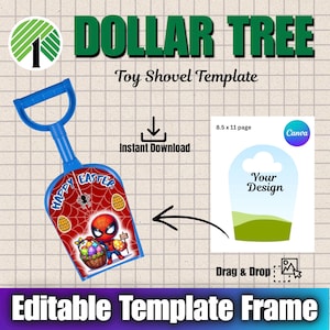 Dollar Tree speelgoedschepje paassjabloon (Canva)