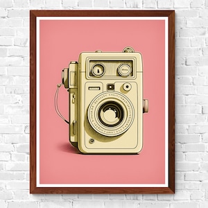 Vintage Camera Wall Art #1 | Retro Camera Wall Art | Printable Vintage Wall Art | Fine Art | Nostalgic Camera | Digital Print