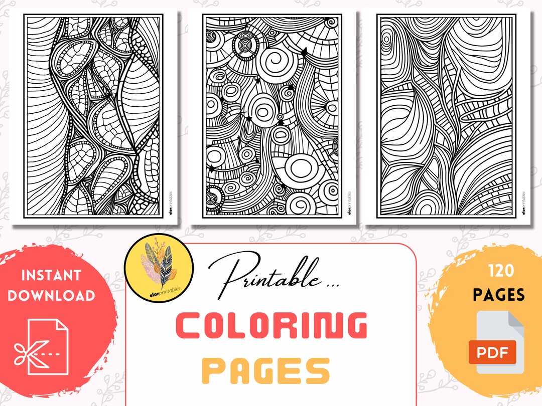 Spectacular Coloring Pages for Adults | 120 Printable Coloring Pages ...