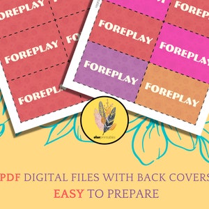 Kinky Foreplay Cards | Printable 64 Foreplay Game Cards | Adult Sex ...