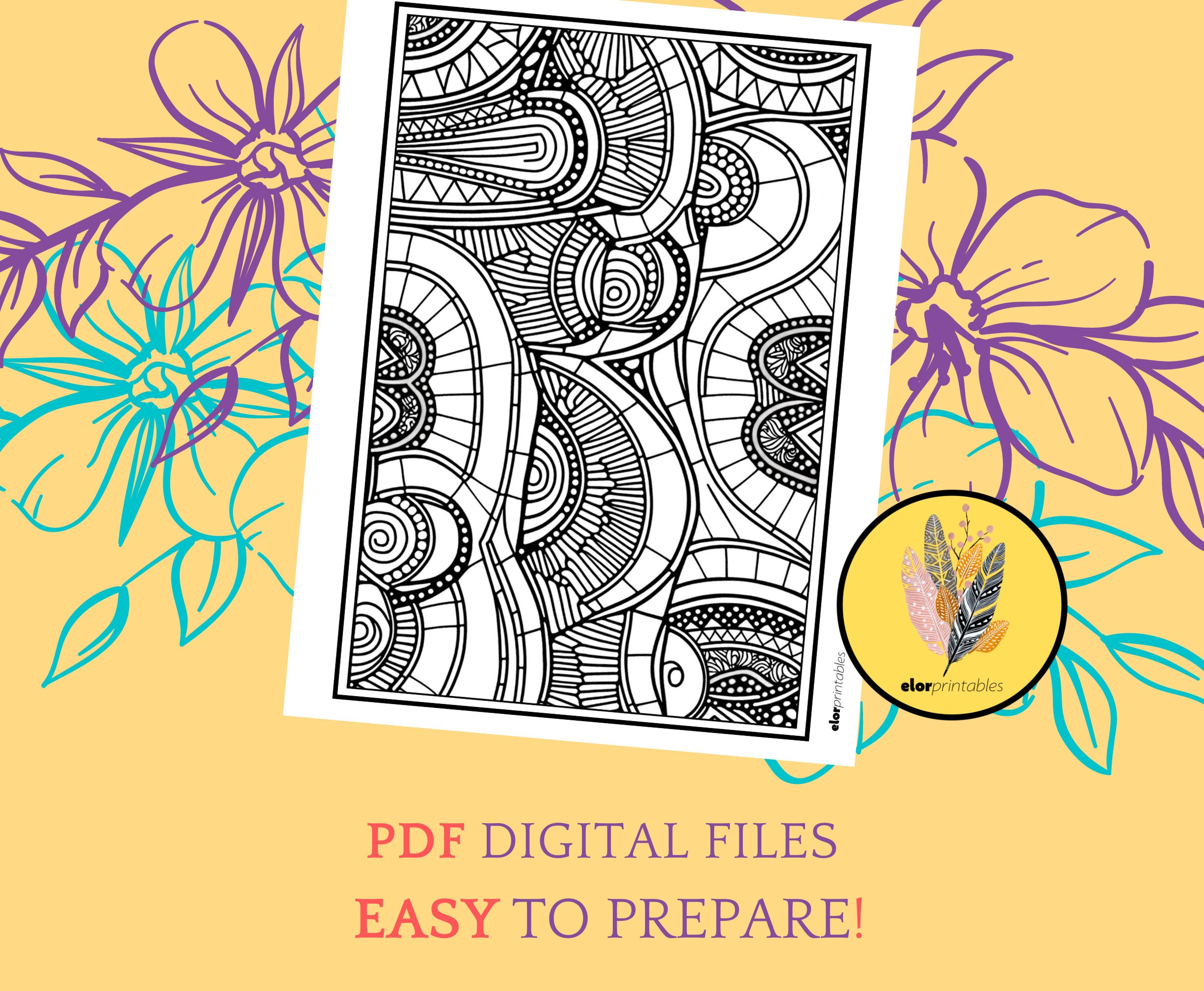 Spectacular Coloring Pages for Adults | 120 Printable Coloring Pages ...