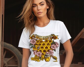 Sweet as Honey | Digital Design | Sublimation Design | PNG