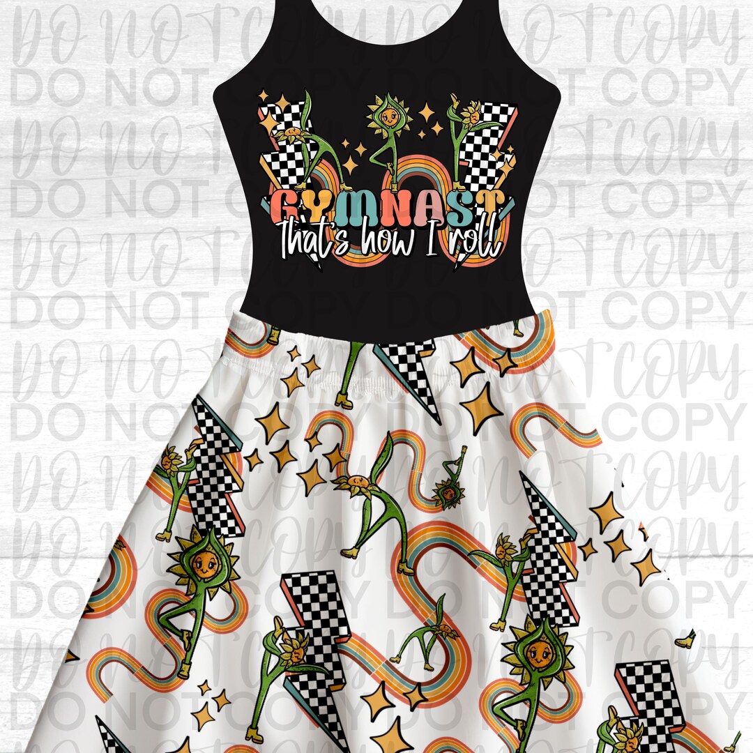 Retro Gymnast Set | Sublimation | PNG | Digital Design Vintage ...