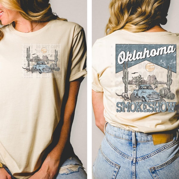 Oklahoma Smokeshow Digital Download, Western PNG, Country Tshirt Design, Howdy Rodeo, Western Sublimation Design, Western Cowgirl Graphic