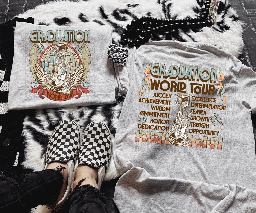 Graduation World Tour, PNG, Reto Vintage Inspirational Quotes, Rock and ...
