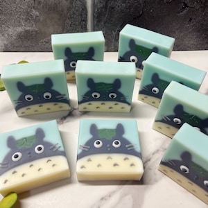My Neighbor Totoro Soap, Handmade, Cold Process Soap, Design soap