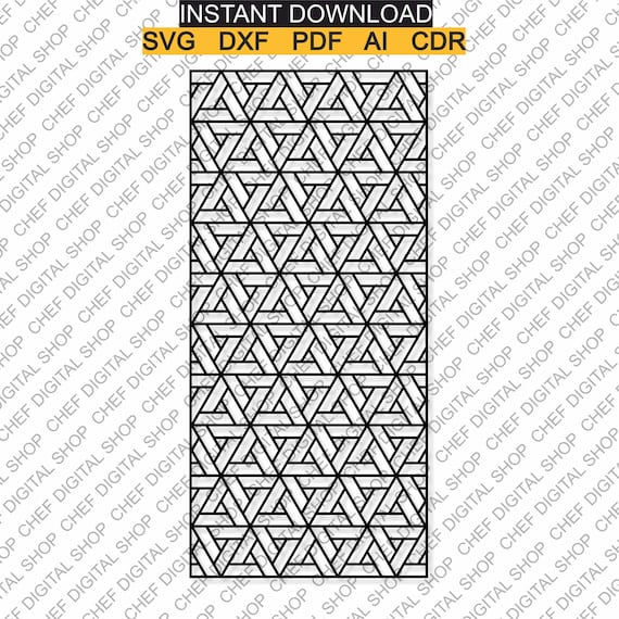 Pattern Wall Art Laser Cut File Wall Decor Files Etsy