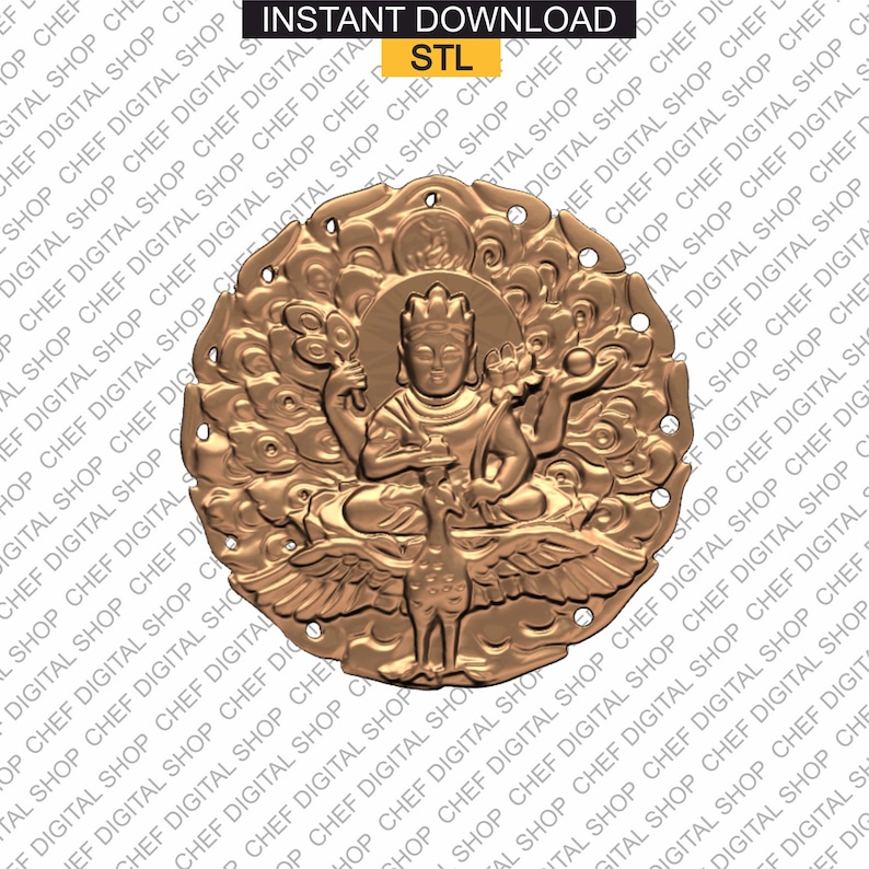 Buddha 3D STL Model for Cnc Users Wall Decor Wood Art CNC - Etsy Ireland