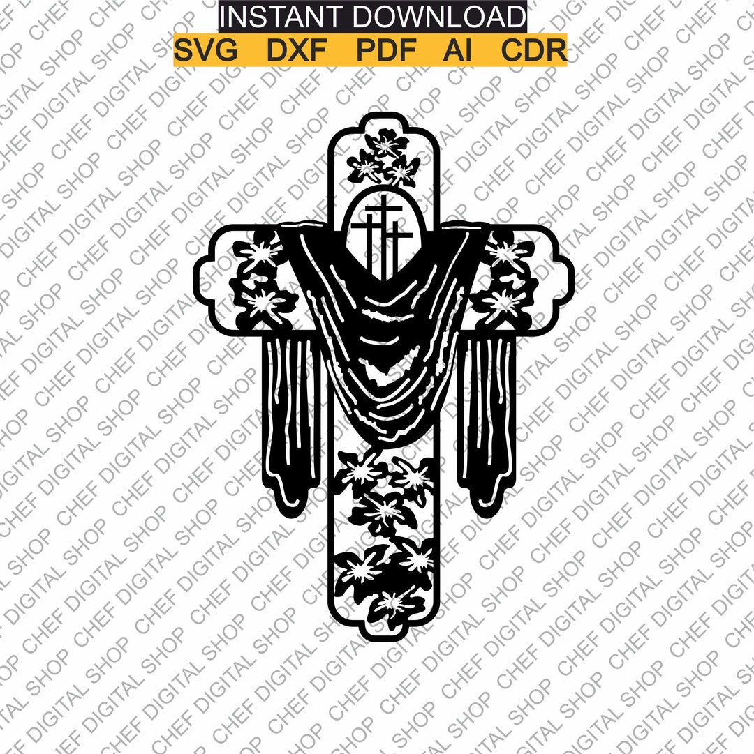 Cross Wall Art Laser Cut File Wall Decor Files Etsy