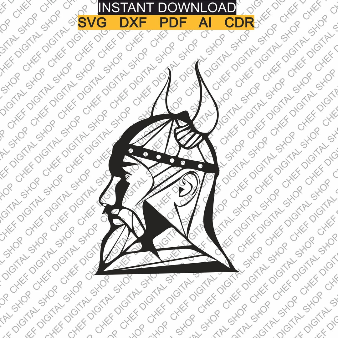 Viking Wall Art Laser Cut File Wall Decor Files Etsy