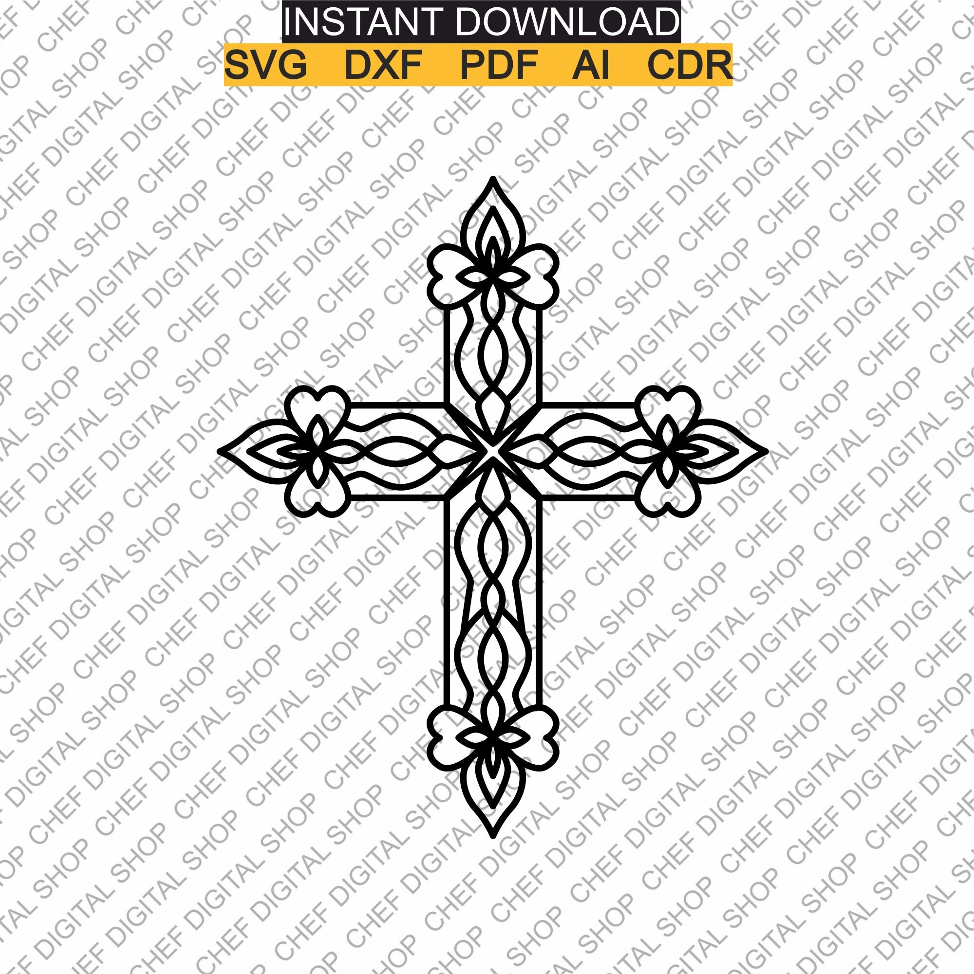 Cross Wall Art Laser Cut File Wall Decor Files Etsy
