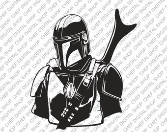 Darth Vader Wall Art, Laser Cut File, Wall Decor, Glowforge Files, Digital Files, Svg, Pdf, Ai, Dxf, Cdr, And Other Formats (L0243)