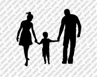 Arte de pared familiar, archivo de corte láser, decoración de pared, archivos Glowforge, archivos digitales, Svg, Pdf, Ai, Dxf, Cdr y otros formatos (L0419)