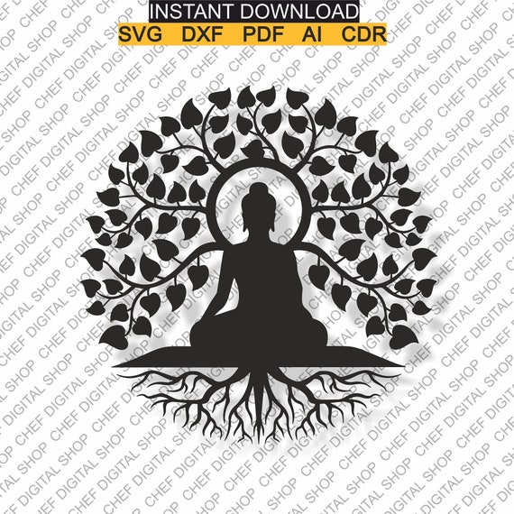 Buddha Wall Art Laser Cut File Wall Decor Files Etsy UK