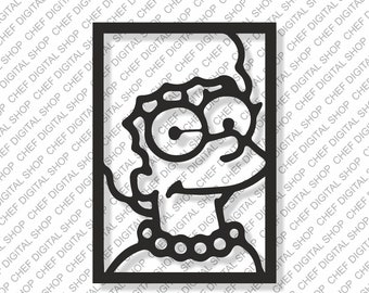 Margee Wall Art, Laser Cut File, Wall Decor, Glowforge Files, Digital Files, Svg, Pdf, Ai, Dxf, Cdr y otros formatos (L0126)