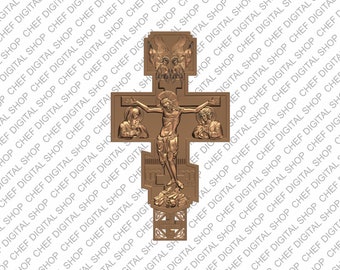 Cruz, modelo 3D STL para usuarios de Cnc, decoración de paredes, madera, arte, grabador de enrutador CNC, Artcam, Aspire, archivos de impresora 3D, tallado (R0038)