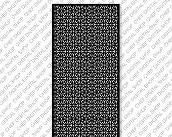 Arte de pared de patrón, archivo de corte láser, decoración de pared, archivos glowforge, archivos digitales, svg, pdf, ai, dxf, cdr y otros formatos (L0183)