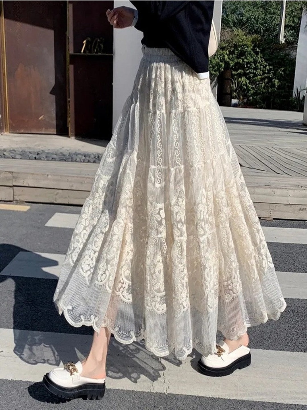 Women Tutu Skirt Long Skirt Lace Tulle Skirt A Line - Etsy