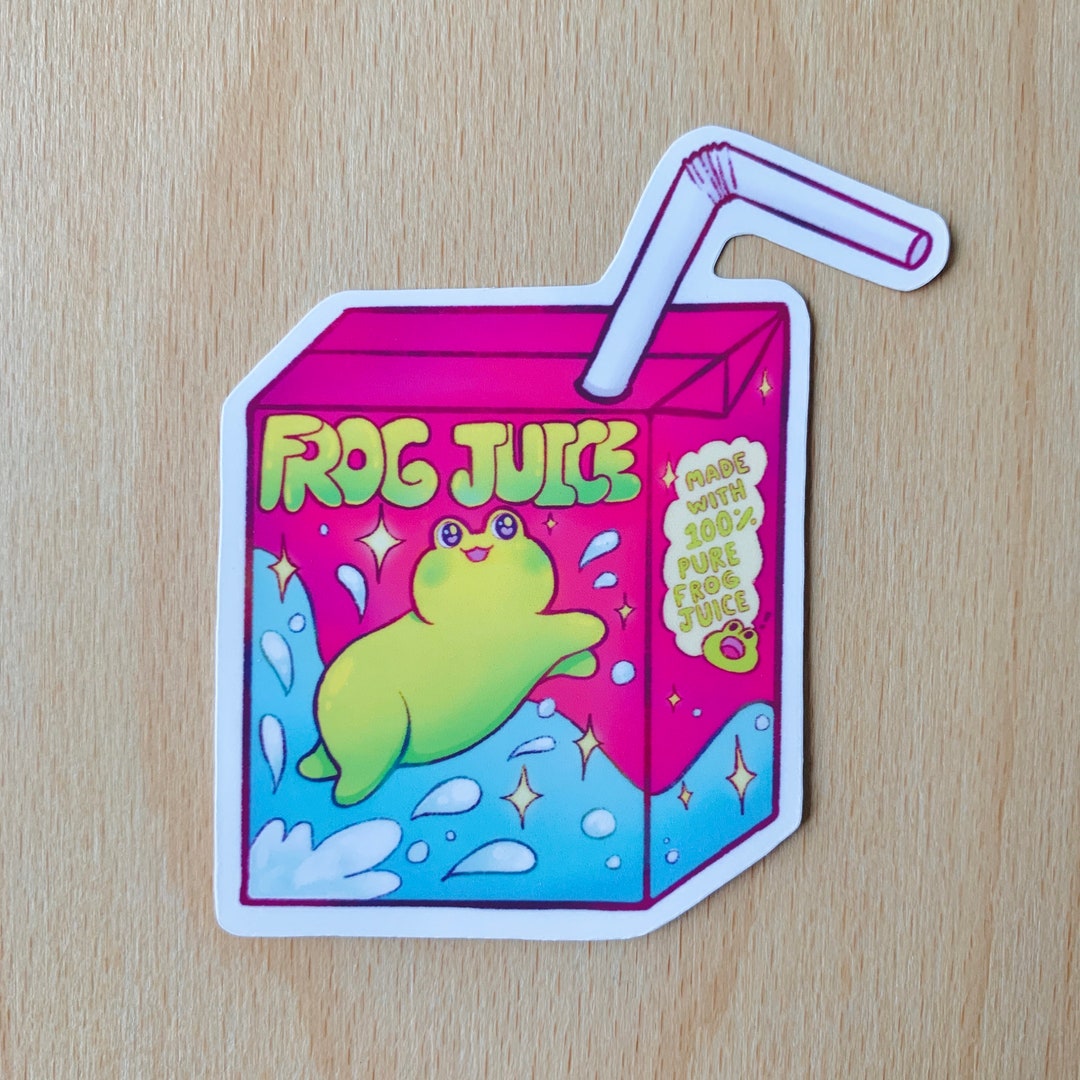 Frog Juice Vinyl Sticker Waterproof Sticker Laptop Decal Etsy