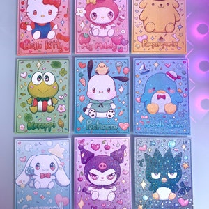 Cartas colecionáveis de personagens Sanrio | Cartas colecionáveis holográficas