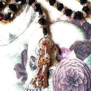 The Holy Death Rosary Rosario Black
