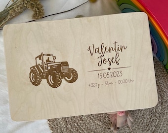 Personalized Baby Keepsake Box | Wooden Keepsake Box with Lid | Wooden Box | Birth | Baby Keepsake | Wooden Storage Box with Lid