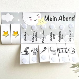 Kinder Routine Planer Dinosaurier - Morgen & Abend Checkliste Mit Klettpunkten Montessori Inspiriert