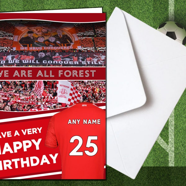 Nottingham Forest Cards Etsy
