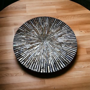Perlmutt Lazy Susan: 16-20 Zoll (40-50 cm) Drehtablett für Esstisch