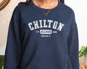 CHILTON ALUMNI Unisex Sweatshirt (Navy) // Alumni Sweater, Chilton Preparatory School, Gilmore Girls, Hartford, Rory, Lorelai