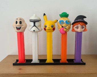 Rails de présentation Pez (5 rails inclus) pour les distributeurs Pez sur pied ! Le rail peut contenir environ 5 Pez chacun ! Vitrine Pez Présentoir Distributeur Pez