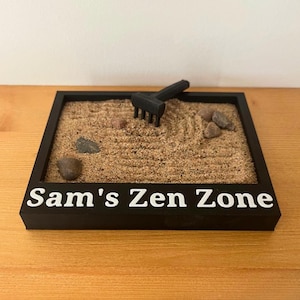 Customizable Mini Japanese Zen Garden Desktop Zen Garden Gift Feng Shui Decor Japanese Decor For Him Her Make Your Own Zen Garden Kit DIY