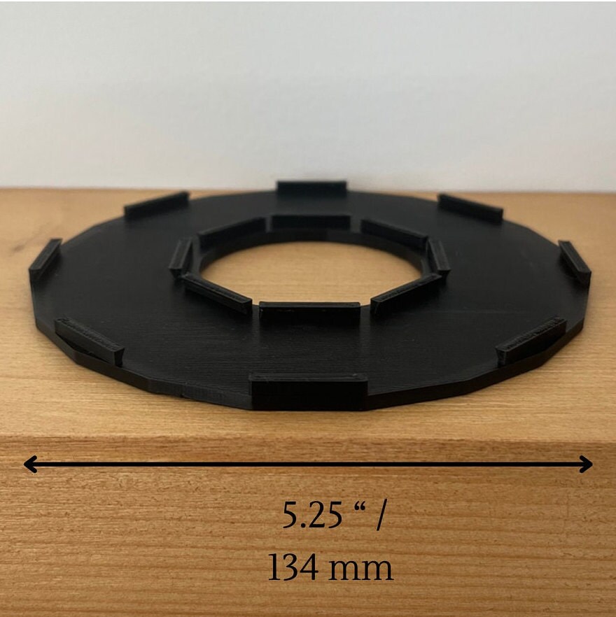 Circular Pez Display Stand holds 8 Footed Dispensers Pez Display Case