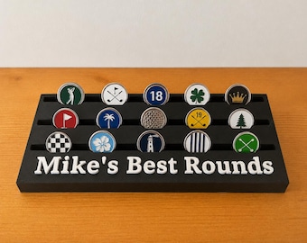 Displaystandaard voor golfbalmarkering op maat | Golfbaldisplay|Ideeën voor golfers| Weergave divot-tool | Display voor golfballen en marker