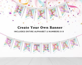 Sweet and Sassy Seven Birthday Banner - Printable Party Backdrop - BBP001